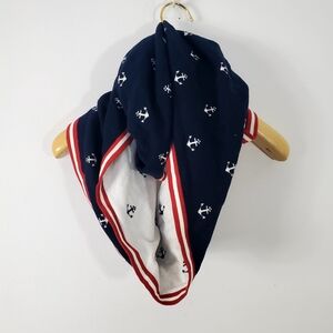 Tommy Hilfiger Navy Anchor Scarf Unisex